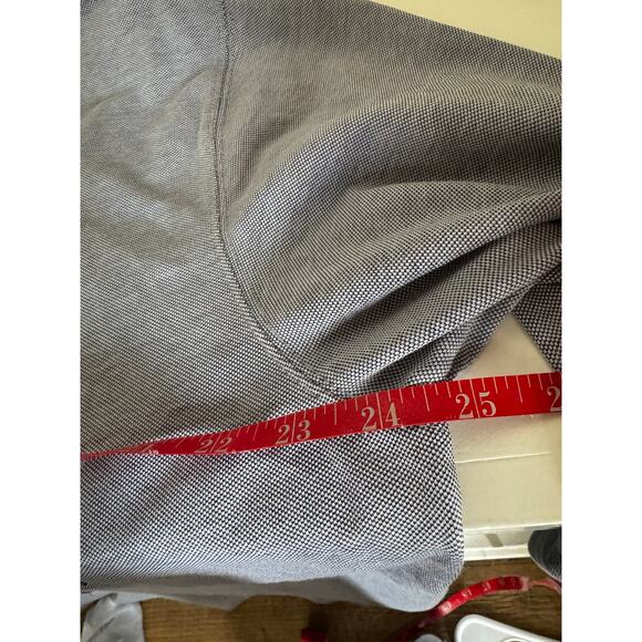 Fabletics Dash Men's Button Up Shirt Blue Size XXL Dress Shirt Athleisure 2XL - Picture 5 of 7